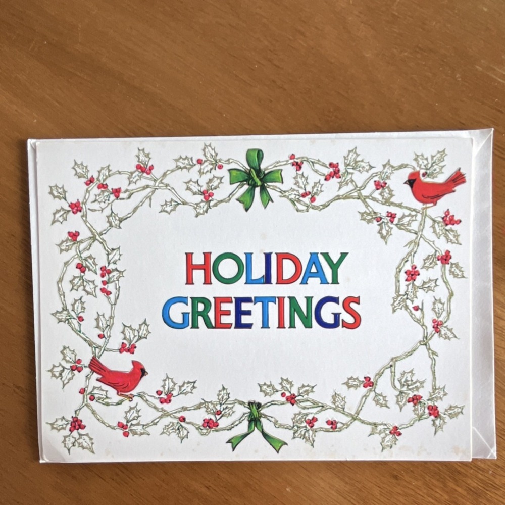 Vintage Holiday Greeting Cards Lot Famous Artists Studios Missouri Embossed‎ - Picture 11 of 14